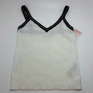 Tiny little sweater v-neck tank top (small)